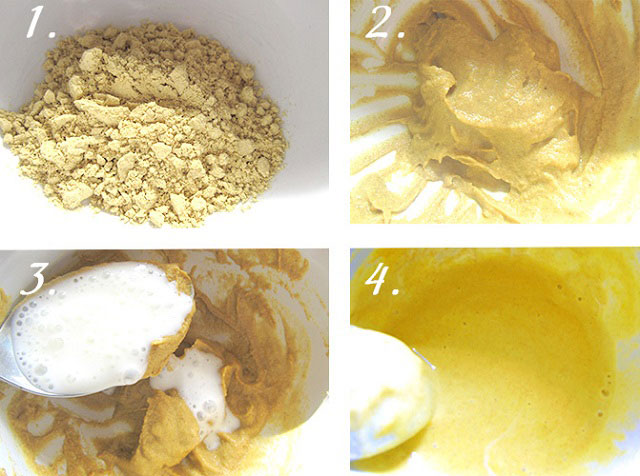 приготовление компресса с медом, горчицей и содой