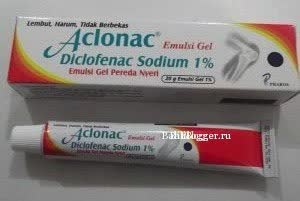 Гель Aclonac - от воспалений тканей