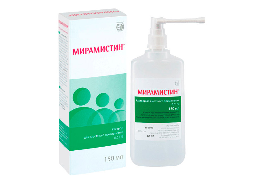 Для устранения отечности рекомендуется делать ингаляции с Мирамистином