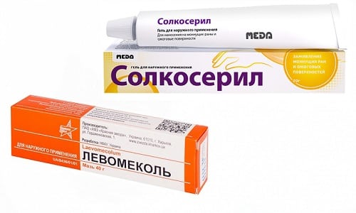 Солкосерил и Левомеколь способствуют ускорению процесса регенерации клеток кожи и усиливают синтез коллагена